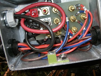 Wiring box on stream engine.
